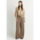 Brown Checked trousers with wide legs - Xandres xandres.com