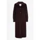 Purple Long coat with wool - Xandres xandres.com