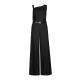 Jumpsuit in linnen, met asymmetrisch schouderdetail Jumpsuit in linnen, met asymmetrisch schouderdetail